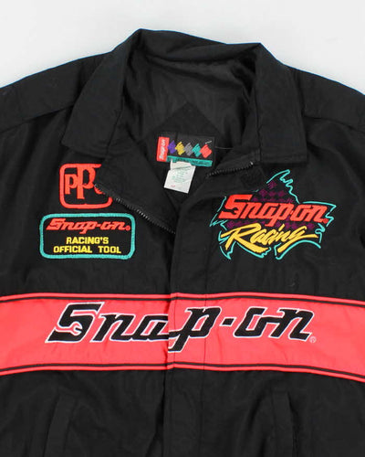 Vintage 90s Snap On Oversized Racing Jacket - M