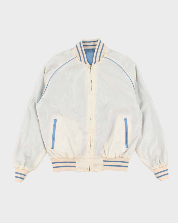 Vintage 70s Peter England Reversible Bomber Jacket - L