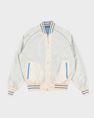 Vintage 70s Peter England Reversible Bomber Jacket - L