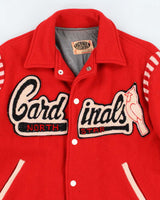 Mens Vintage 1960s Red Wool Cardinals Varsity Jacket - S