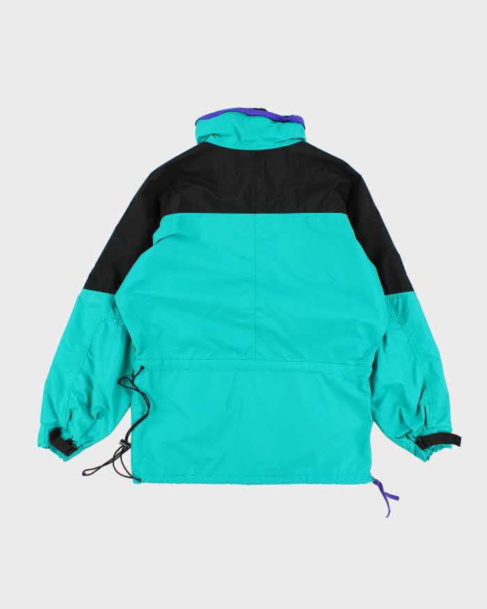 90s Vintage Men's Turquoise Retro Columbia Ski Jacket - S