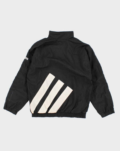 90s Vintage Men's Black Adidas Zip Up Track Jacket - S