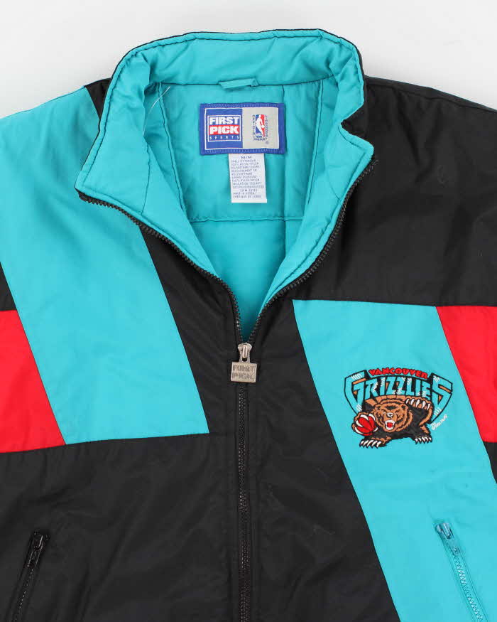 90s Vintage Men's Fist Pick Vancouver Grizzlies NBA Varsity Jacket - M