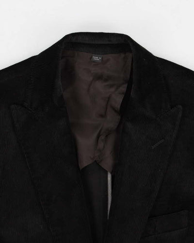 New With Tags Mens Black Cotton Corduroy J Crew Blazer Jacket - S