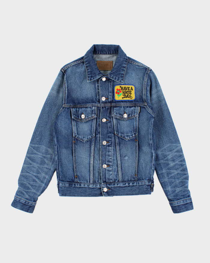 Sandro Paris Patch Denim Jacket - XS