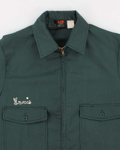 Vintage Mens Green Lee Zip Up Jacket - M
