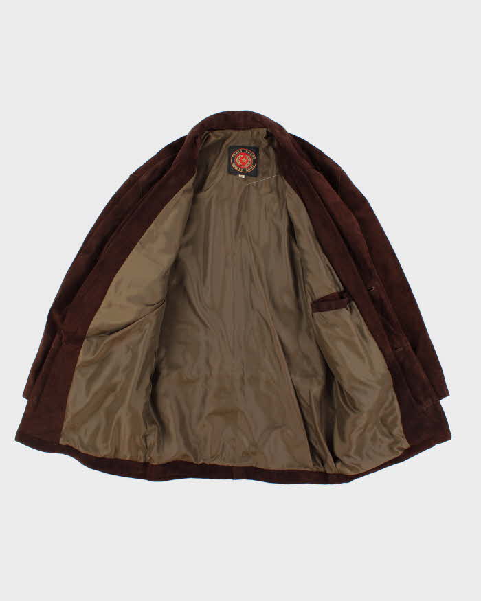70s Vintage Men's Brown Suede Fridge Western Jacket - L