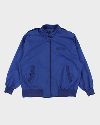 60's Vintage Mens Blue Track Jacket - L