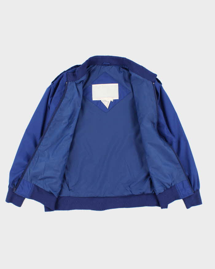 60's Vintage Mens Blue Track Jacket - L