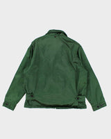 Mens Shimmery Dark Green Golden Fleece Industrial Wear Jacket - M