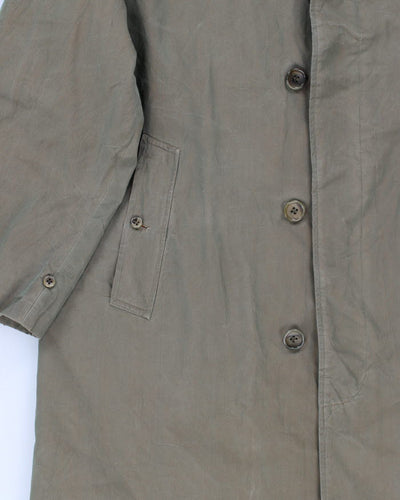 60s RARE Vintage Men's Burberry Commander 2 Iridescent Overcoat - M
