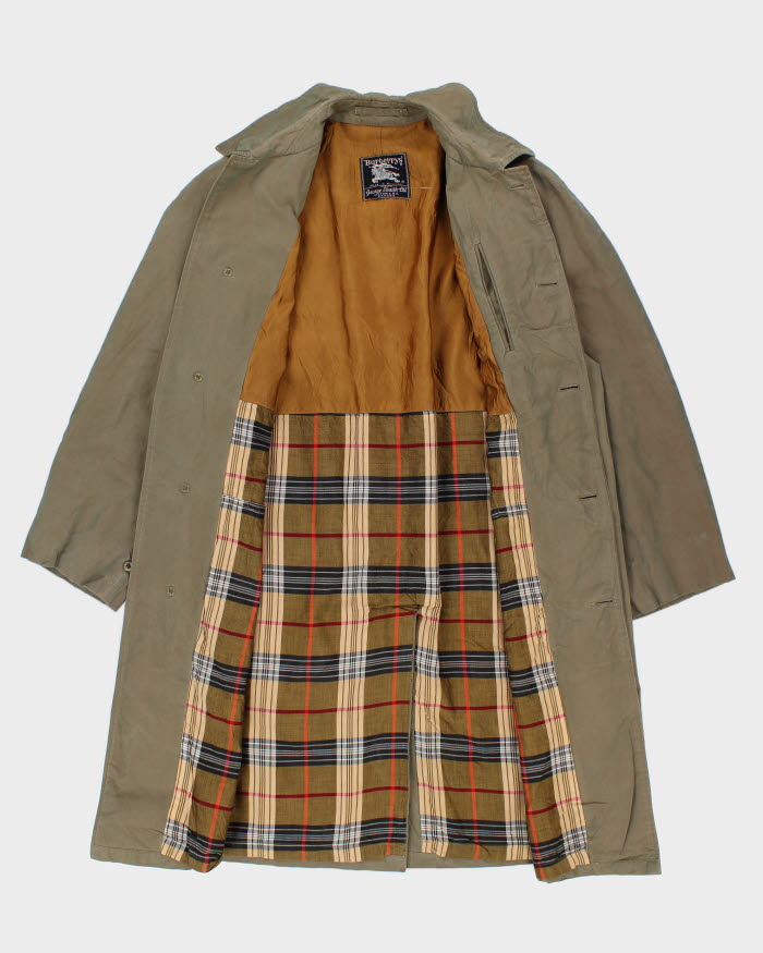 60s RARE Vintage Men's Burberry Commander 2 Iridescent Overcoat - M