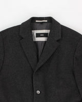 Hugo Boss Grey Wool Overcoat - L