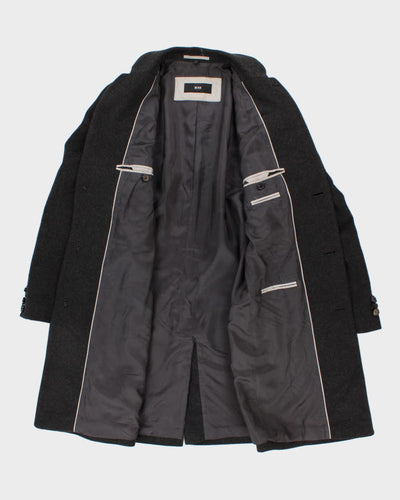 Hugo Boss Grey Wool Overcoat - L