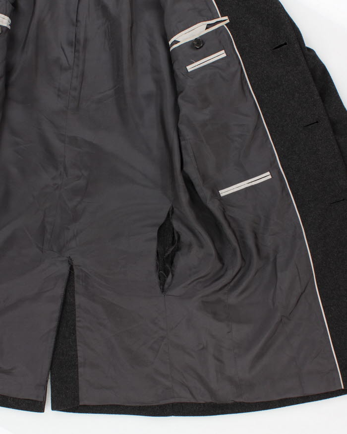 Hugo Boss Grey Wool Overcoat - L