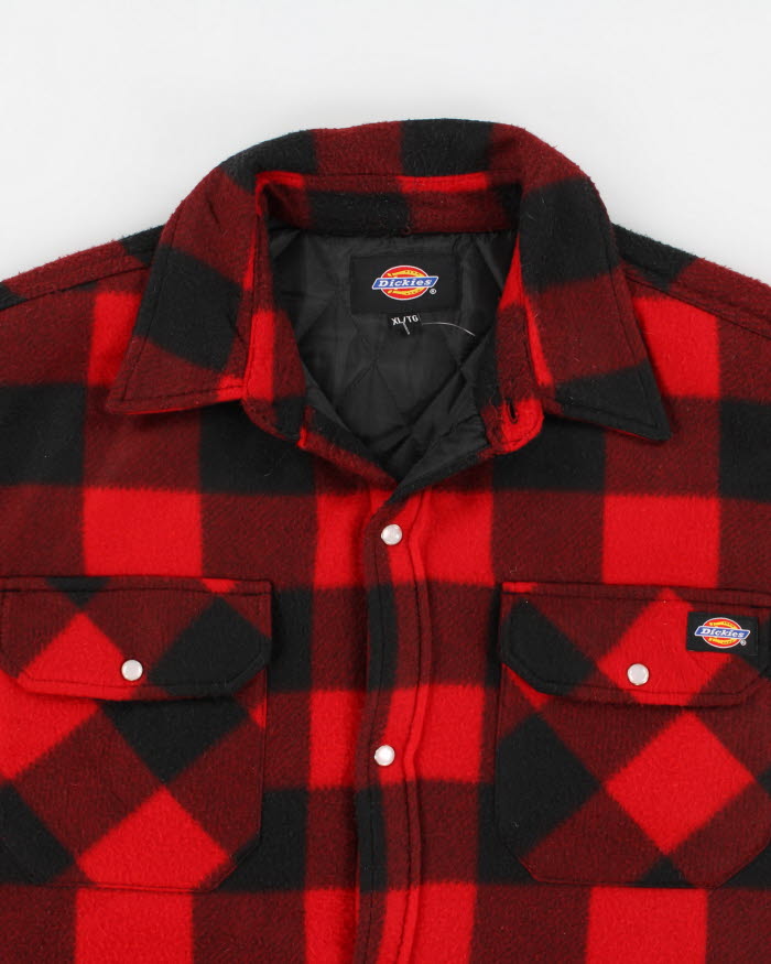 Dickies Fleece Quilted Plaid Jacket - XL