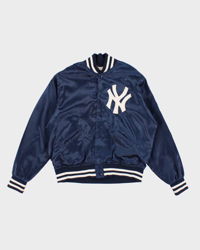 Vintage 80s Felco MLB x New York Yankees Satin Bomber Jacket - XL