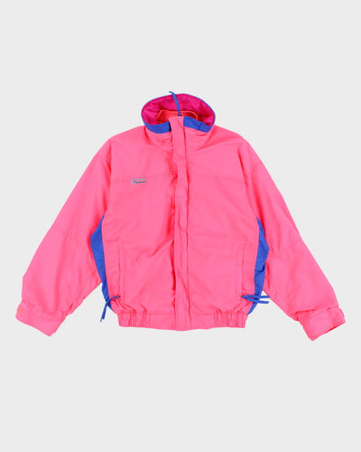 Vintage 90s Men's Columbia Neon Pink Ski Jacket - S