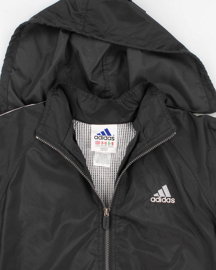 Vintage 90s Adidas Hooded Light Windbreaker - L