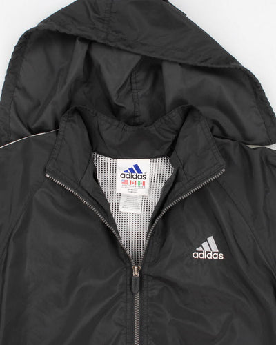 Vintage 90s Adidas Hooded Light Windbreaker - L