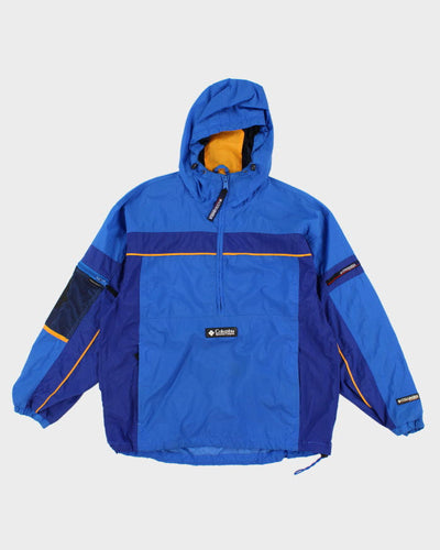 Vintage 90s Columbia Men's Hooded Windbreaker - L