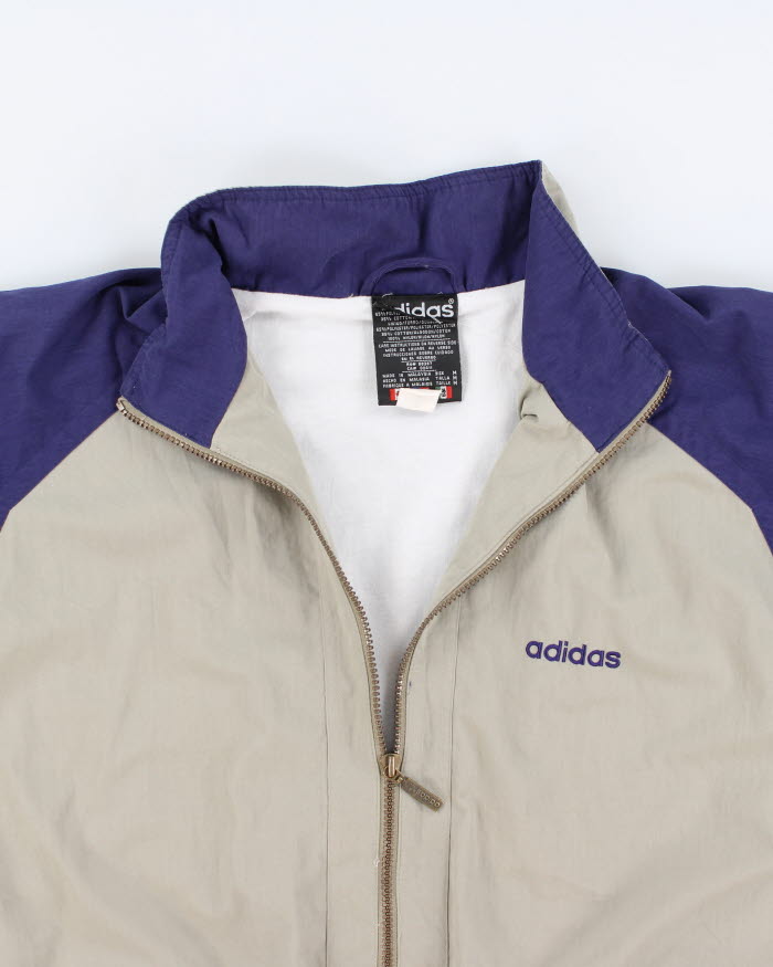 Vintage 80s Adidas Oversized Windbreaker - M