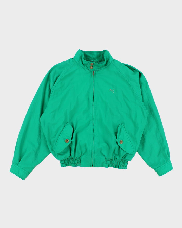 Vintage 80s Puma Green Windbreaker - L