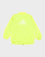 Vintage 90s Adidas Bright Neon Yellow Windbreaker - L