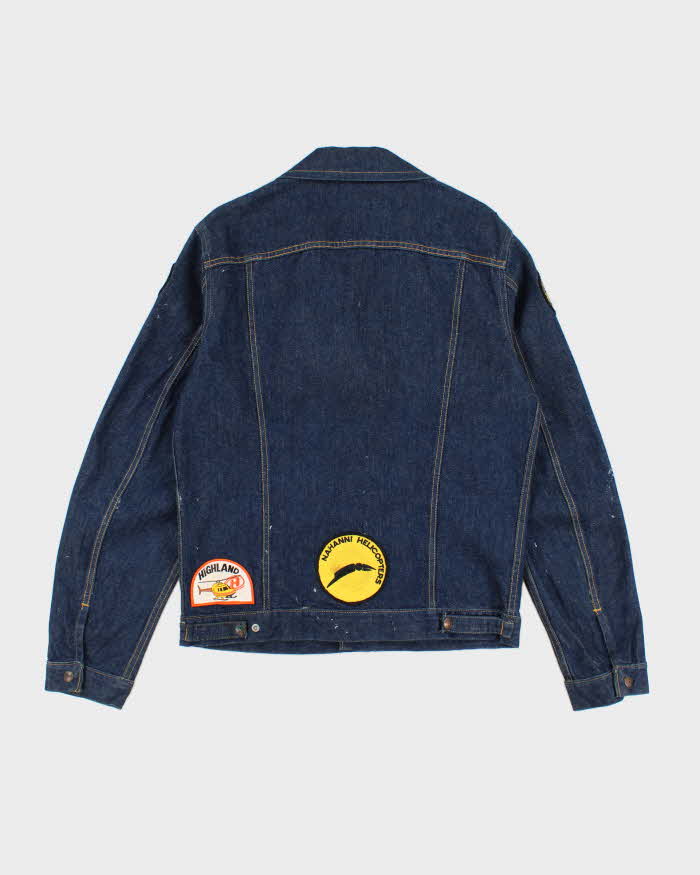 Vintage 80s GWG Patched Denim Jacket - L