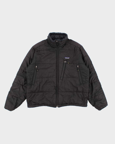 Men's Black Patagonia Zip Up Puffer Jacket - L
