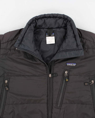Men's Black Patagonia Zip Up Puffer Jacket - L