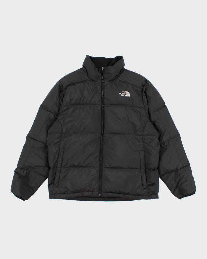 Men's Black The North Face Zip Up Puffer Jacket - L