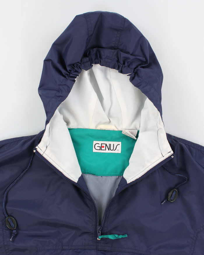 Vintage Nylon Color Block Windbreaker full zip track Jacket