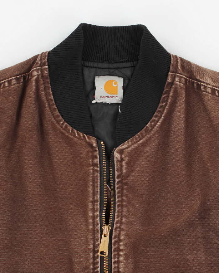 Vintage 90s Carhartt Brown Workwear Vest - M/L