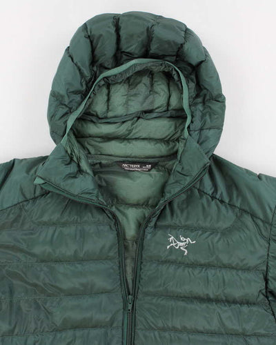 Men's Green Arc'Teryx Zip Up Hooded Puffer - M