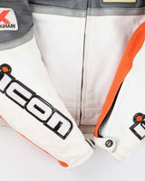 Icon Neo Daytona Leather Motorcycle Racing Jacket - S