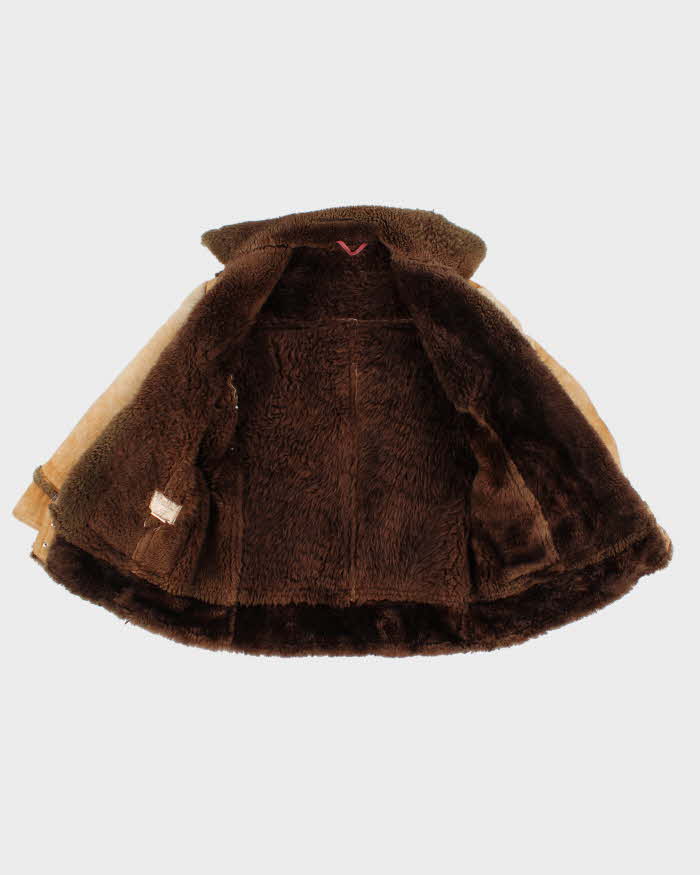 Vintage Men's Brown Shearling Jacket - L