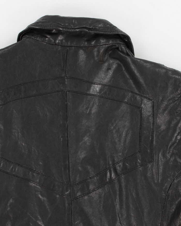 Vintage Men's Diesel Leather Zip up Jacket - M – Rokit