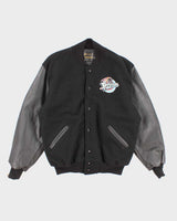 Vintage Men's Black Detroit Pistons Varsity Jacket - L