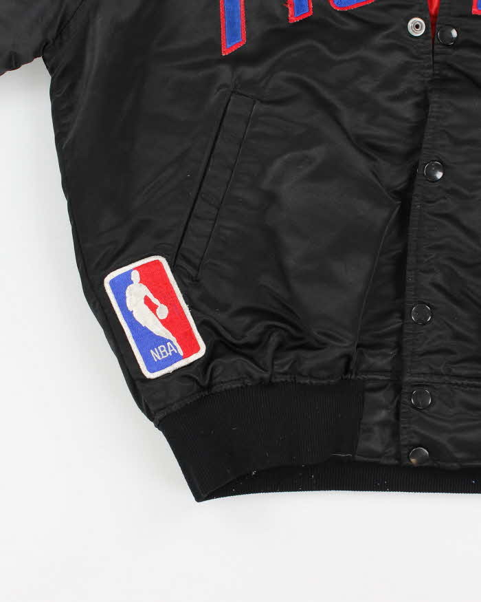 Vintage Men's Black Detroit Pistons X NBA Varsity Jacket - M