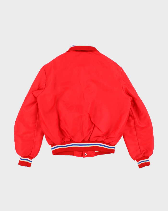 Vintage Men's Red Montreal Canadians X NHL Varsity Jacket - L