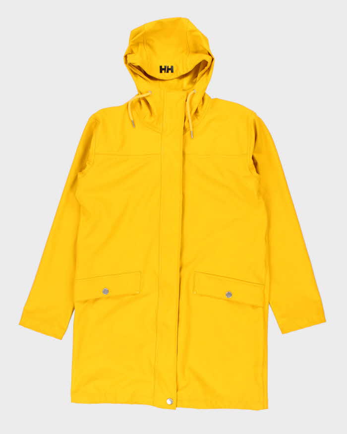 Men's Yellow Helly Hansen Water replanted Hooded Rain Jacket - S