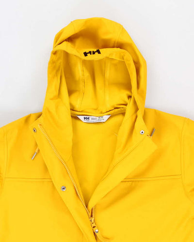 Men's Yellow Helly Hansen Water replanted Hooded Rain Jacket - S