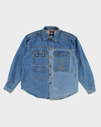 Vintage Men's Light wash Denim Jacket - XL