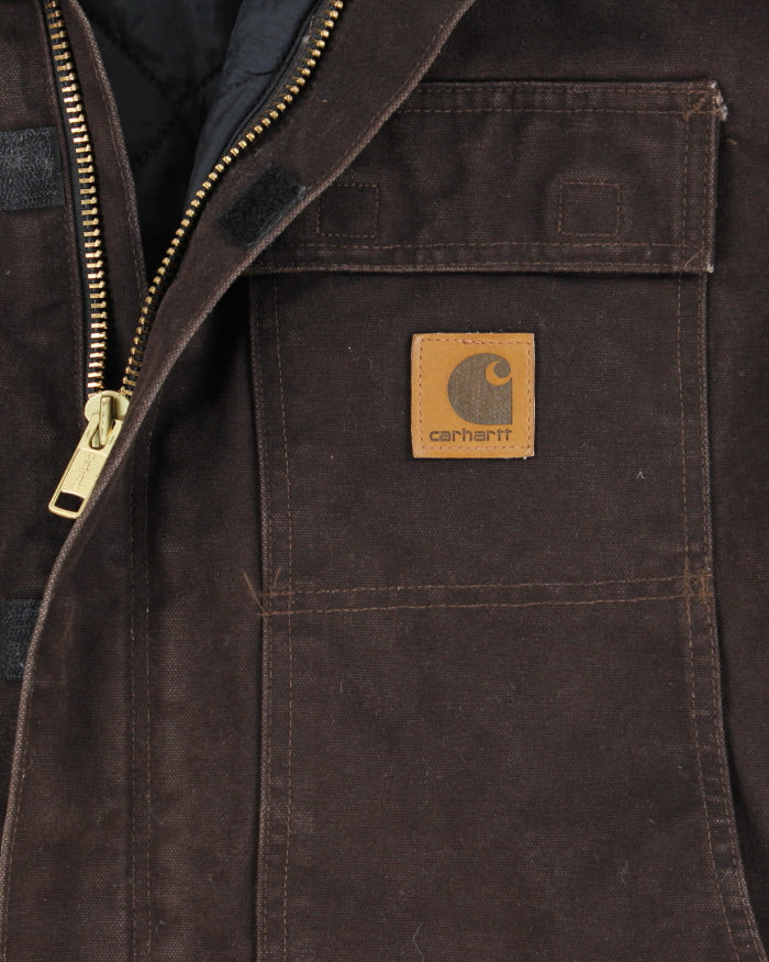 Vintage Men's Brown Carhart Padded Jacket - XL