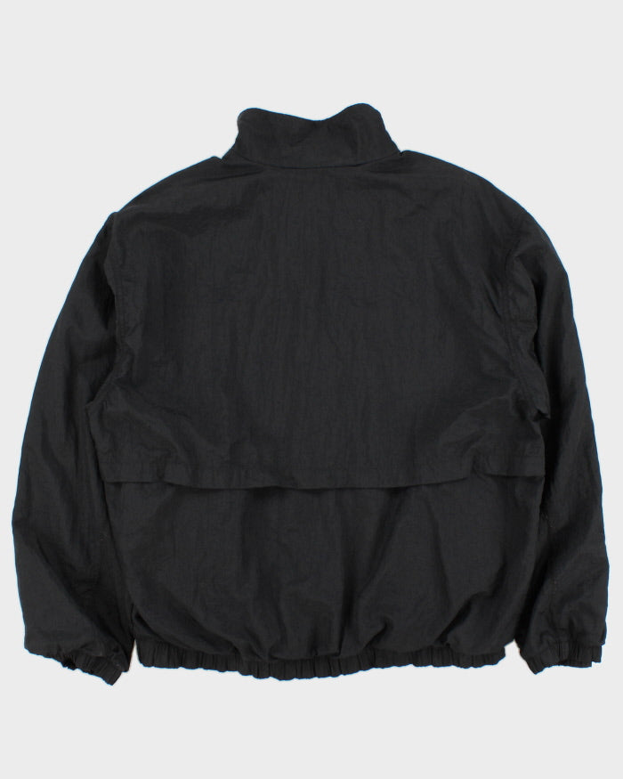 90s Vintage Men's Black Nike Zip UP Track Jacket - M
