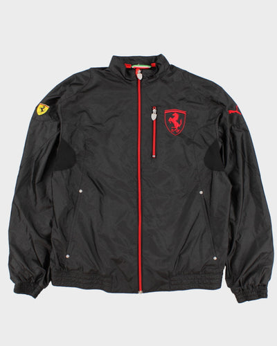 Vintage Men's Black Puma x Ferrari Track Jacket - L