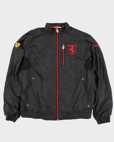 Blouson de survêtement vintage Puma x Ferrari noir pour hommes