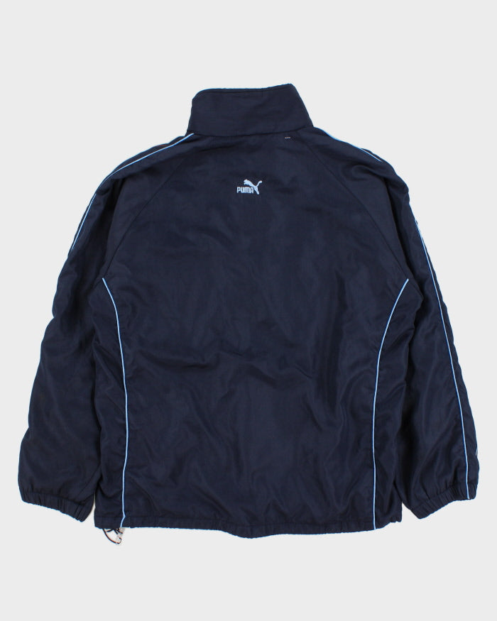 90s Vintage Men's Navy Puma Track Jacket - L