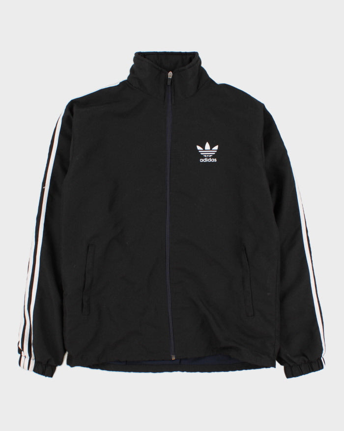 90s Vintage Men's Black Adidas Zip Up Track Jacket - L